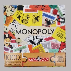 Spin Master Puzzles 1000 Piece Monopoly Jigsaw Puzzle Pre-Owned